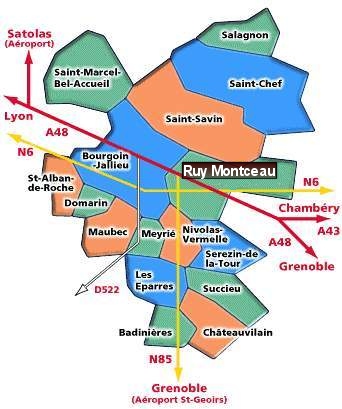 Situation du Gymnase sur Mappy